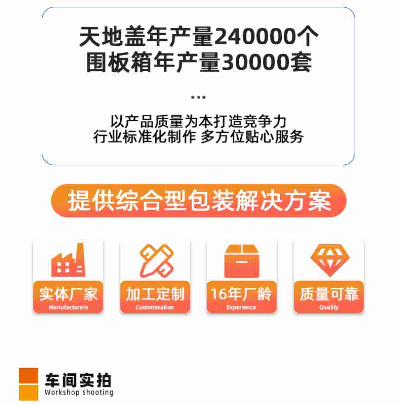 天地盖年产量个围板箱年产量套以产品质量为本打造克争力行业标准化制作多方位贴心服务